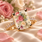 🌸 Vintage Floral Art Ring – Gold-Tone Statement Ring Collection ✨