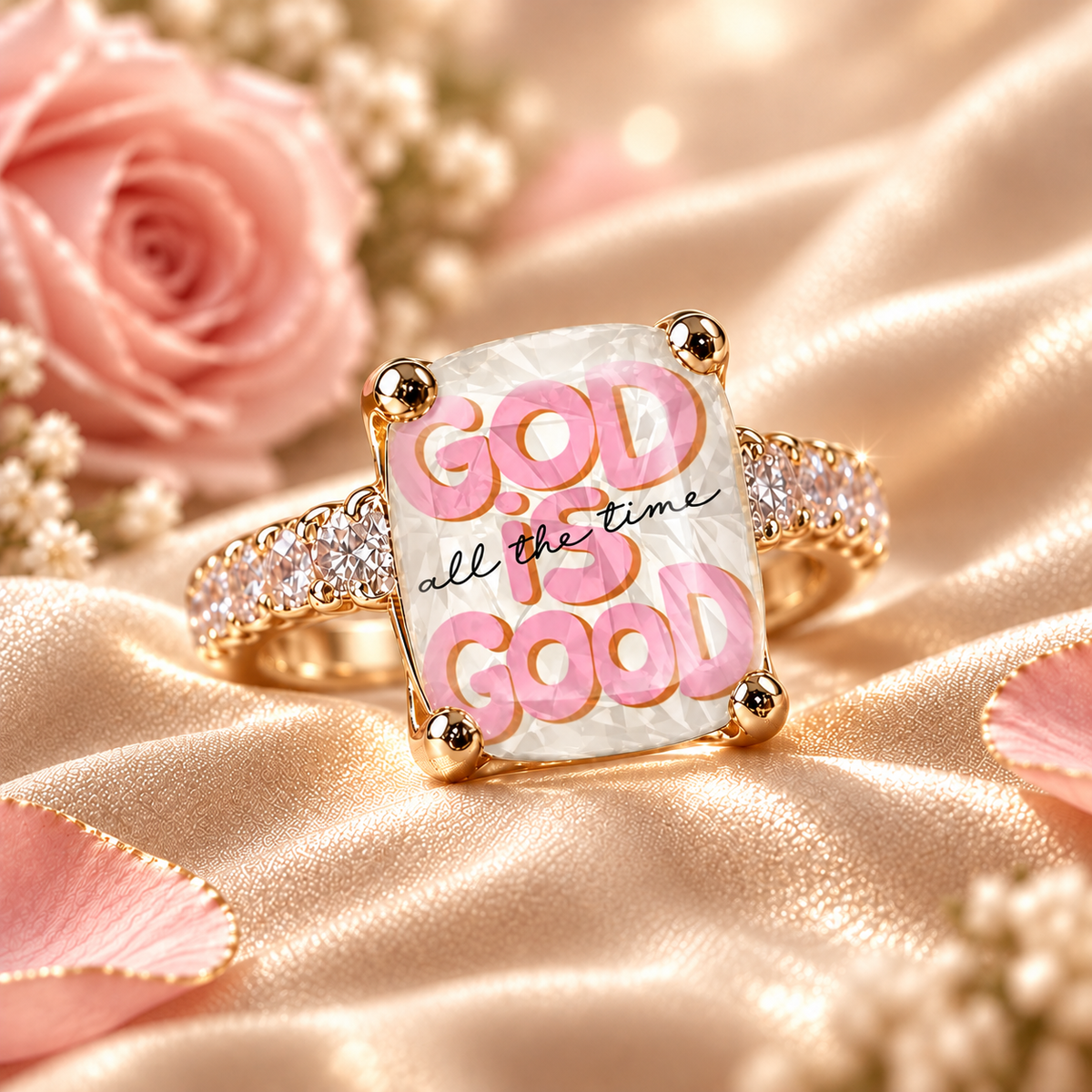 🌸 Vintage Floral Art Ring – Gold-Tone Statement Ring Collection ✨