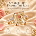 🌸 Vintage Floral Art Ring – Gold-Tone Statement Ring Collection ✨